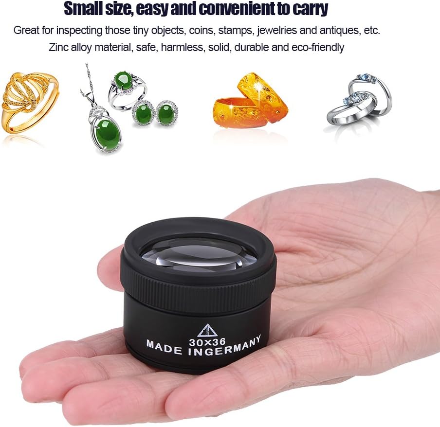Watchmaker Loupe, Magnifying Mirror, Aluminum Alloy 30x Eye Loupe Repair, Professional Watch Repair Tools - Image 4