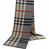 DREYOLIFE Mens Super Soft Classic Cashmere Feel Winter Scarf