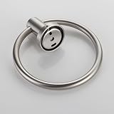 BGL Brushed Towel Ring 304 Stainless Steel Wall-Mounted Bathroom Rail Ring view 3