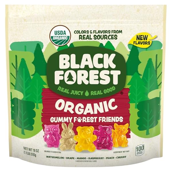 BLACK FOREST ORGANIC GUMMY FOREST FRIENDS CANDY, MADE...