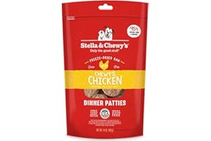 Stella & Chewy's Freeze Dried Raw Dinner Patties – Grain Free Dog Food, Protein Rich Chewy’s Chicken Recipe – 14 oz Bag