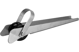 Akozon Boat Anchor Roller, 15in Anchor Roller 304 Stainless Steel Docking Roller for Marine Boat