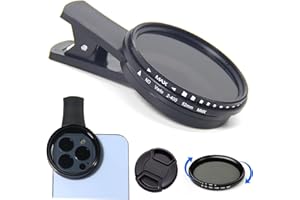 YOSTYLE Solar Eclipse Camera Lens Filter, Eclipse Filter for Phone Camera, Eclipse Phone Camera Filter, Universal Phone Lens Filter Kit with Clip, Cover, and Storage Bag