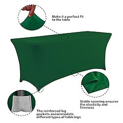 IVAPUPU 8FT Table Cloth for Rectangular Fitted