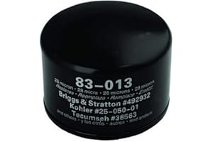 OREGON 83-013 Oil Filter Replaces Briggs and Stratton John Deere Lg492932S, Kohler 25-050-01 28-050-01