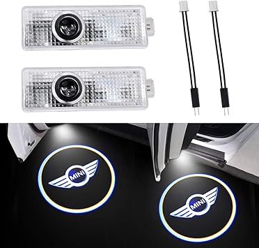 amazon com 2 pack mini cooper door light projector for mini cooper countryman accessories welcome light for mini cooper logo courtesy light sign mini cooper emblem shadow ghost light projector for mini cooper amazon com
