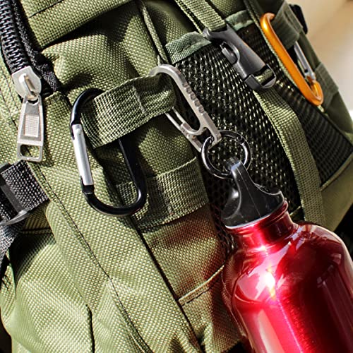 PPFISH Titanium Heavy Duty Carabiner Keychain, EDC Quick Release Hooks