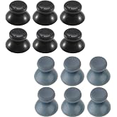6PCS Plastic Thumb Stick Joystick Caps Grips Covers Thumbsticks Replacement for Xbox 360 Controller Accessories (Black)