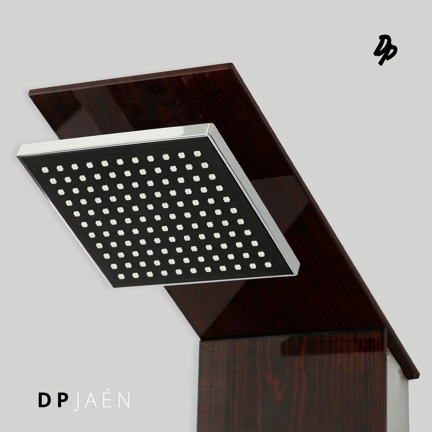 DP Bath CF-7074 Glass Shower Panel with Jets Jaen, Silver - Image 5