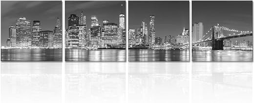 Amazon Com Visual Art Decor Modern City Canvas Wall Art