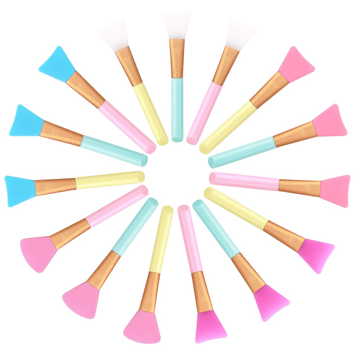 Akstore 3PCS Silicone Face Mask Brush,Mask Beauty Tool Soft Silicone Facial Mud Mask Applicator Brush Hairless Body Lotion And Body Butter Applicator Tools (White): Beauty