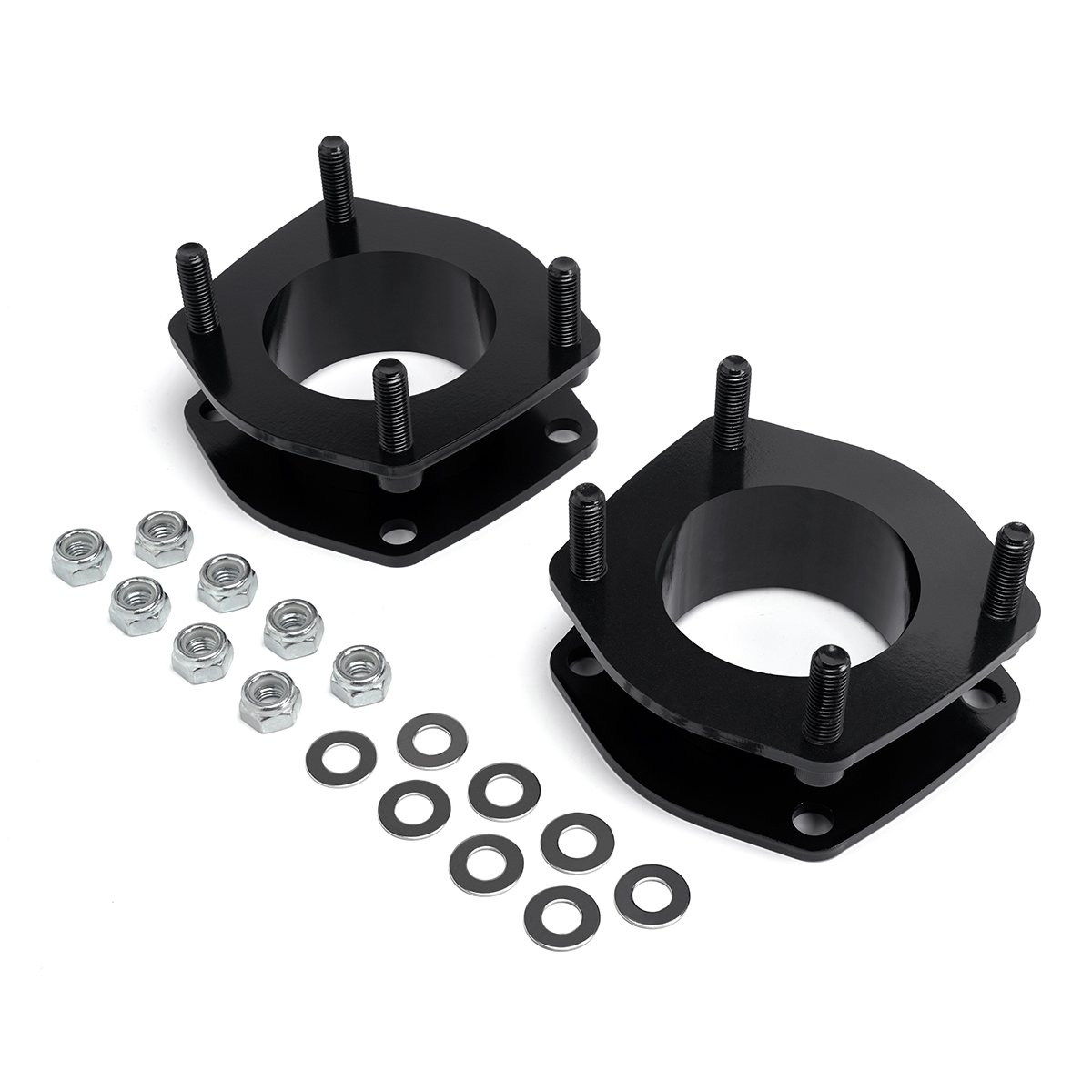 Heavy Metal Suspensions - 2005-2010 Jeep Grand Cherokee WK And 2006-2010  Jeep Commander XK 2.5" Front Strut Spacers High Strength Carbon Steel Lift  Kit