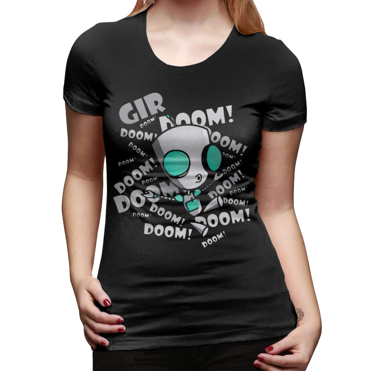  Invader Zim Gir Doom Ness Yoga Short Sleeves Shirts