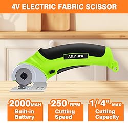 Cordless Electric Fabric Scissors, Power Rotary
