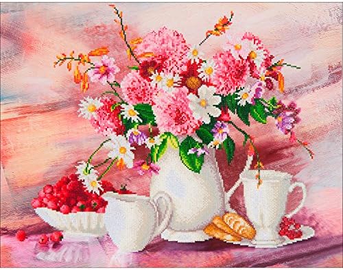 DIAMOND DOTZ Painting, Beginner Kit, Romantic Tea Time, 72x56cm