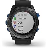 Garmin Descent Mk2i, Watch-Style Dive Computer with Air Integration, Multisport Training/Smart Features, Titanium with Black Band