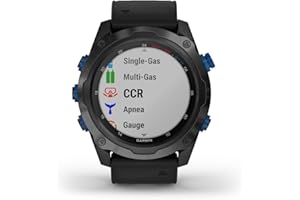 Garmin Descent Mk2i, Watch-Style Dive Computer with Air Integration, Multisport Training/Smart Features, Titanium with Black Band