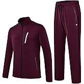 MoFiz Men's Tracksuits for Men Athletic Sweatsuits Set 2 Piece Track Suits Jogging Casual Warm Up Full Zip Running Sports