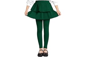 Witwot Girls Leggings with Skirt Toddler Tutu Pants for Girls Footless Tights