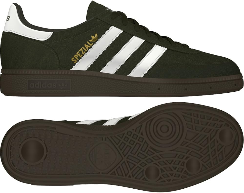 Amazon.com | adidas Spezial Men Sneaker Dkoliv/White/Gum5 660273 (SIZE: 9.5) | Fashion Sneakers