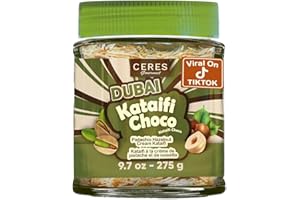 Dubai Spreadable Chocolate Jar – Premium Chocolate Pistachio Spread with Roasted Phyllo, Gourmet Breakfast