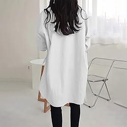2024 Women Oversized Shirts Loose Long Sleeve