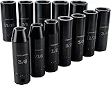 CRAFTSMAN Deep Impact Socket Set, SAE, 1/2-Inch