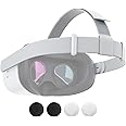 Original Head Strap for Oculus Quest 2, Replacement Head Strap for Meta Quest 2, VR Accessories with 2 Pair Thumb Grip Caps,for Oculus Quest 2 Head Strap,Compatible with Meta Quest 2 Head Strap
