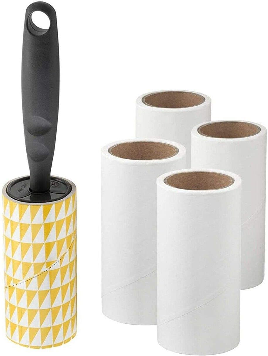 Ikea BASTIS Lint Roller Dispenser 4 Refill Rolls Dust Fluff Hair Remover