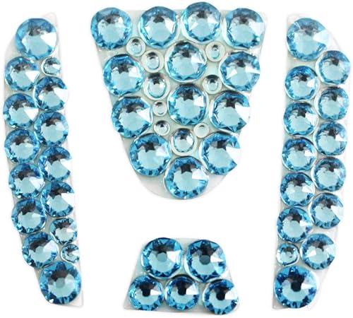 Amazon D Iプランニング カー用品 スワロフスキー エンブレムステッカー ステアリング用 ホンダ N Box ヴェゼル オデッセイ ステップワゴン フィット 車用 ステッカー アクアマリン ステッカー デカール 車 バイク