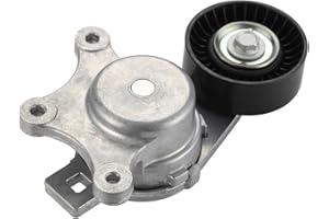 binopoly 38485 Drive Belt Tensioner Assembly With Pulley For 2007-2020 F-ord Fusion/Taurus/Edge/Explorer/Flex/Taurus X L-incoln Continental/MKS/MKZ/MKX Mazda 6/CX-9 M-ercury Sable OE#89603 7T4Z6B209AA