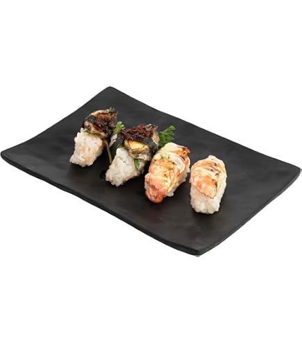 M.v. Trading Barchetta In Melamina Per Sushi – Design Melanzana, Set Da 4 Pezzi, 26x12 Cm, Adatta A Microonde E Lavastoviglie