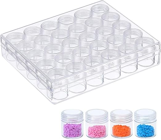 Amazon 30個セット Kalolary 15mlプラスチックビーズ収納ケース ビーズ 収納ボックス 小分け丸ケース アクセサリーケース 化粧品用小分け容器 詰め替え容器 クリームケース 化粧品用小分け容器 通販