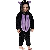 LONULAIN Unisex Baby Animal Costume Pajamas, Infant Flannel Hooded Halloween Romper Cosplay Costume/Homewear/Sleepwear