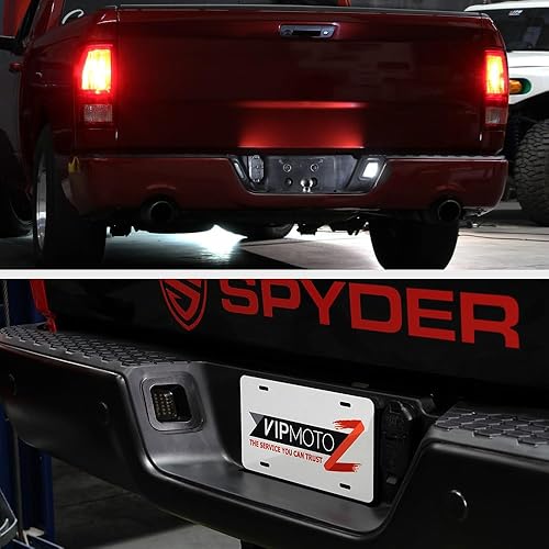 VIPMOTOZ Full LED Smoke Lens License Plate Light For 2003-2018