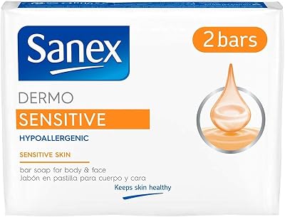 Sanex Dermo Sensitive Bar Soap 90g 2 Pack for Sensitive Skin