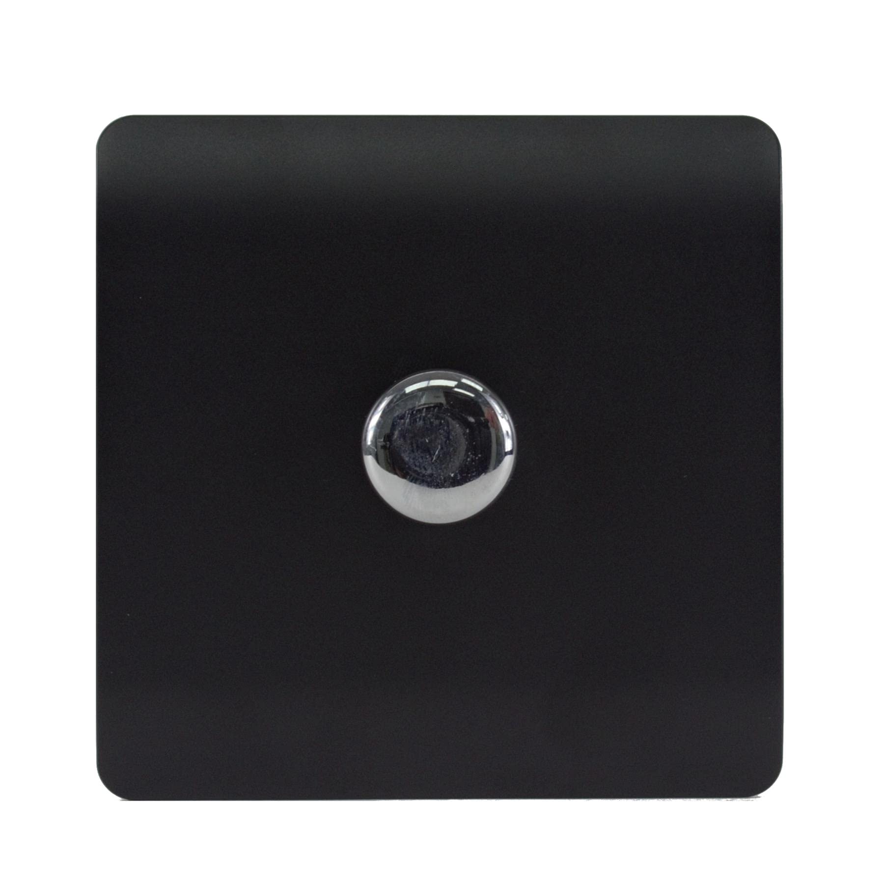Trendi Artistic Modern Tactile 1 Gang 2 Way 120w LED Dimmer Switch Matt Black