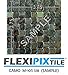 FLEXIPIXTILE, Sample, Aluminum Mosaic Tile, Peel & Stick, Kitchen Backsplash, Accent Wall, CAMO