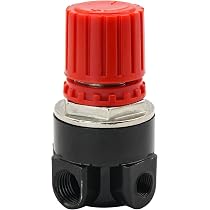 Régulateur Pression Compresseur 1/4" - 4 Trous (3 Grands + 1 Petit) - Aluminium - Compatible Stanley Husky