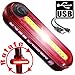 WasaFire Magnus Innovation S100 USB Bicycle Tail Lights, Powerful 100 Lumen Bike Tail Light Runs 30+ Hours, Bike Light Fits on All Mountain Bikes, Dirt Bike Road Bike Guarantee!