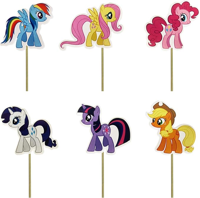 Maison Et Jardin Decorations Figurines Figurines De Gateau 12 X My Little Pony Gateau Picks Kids Party Cupcake Toppers Decoration Anniversaire