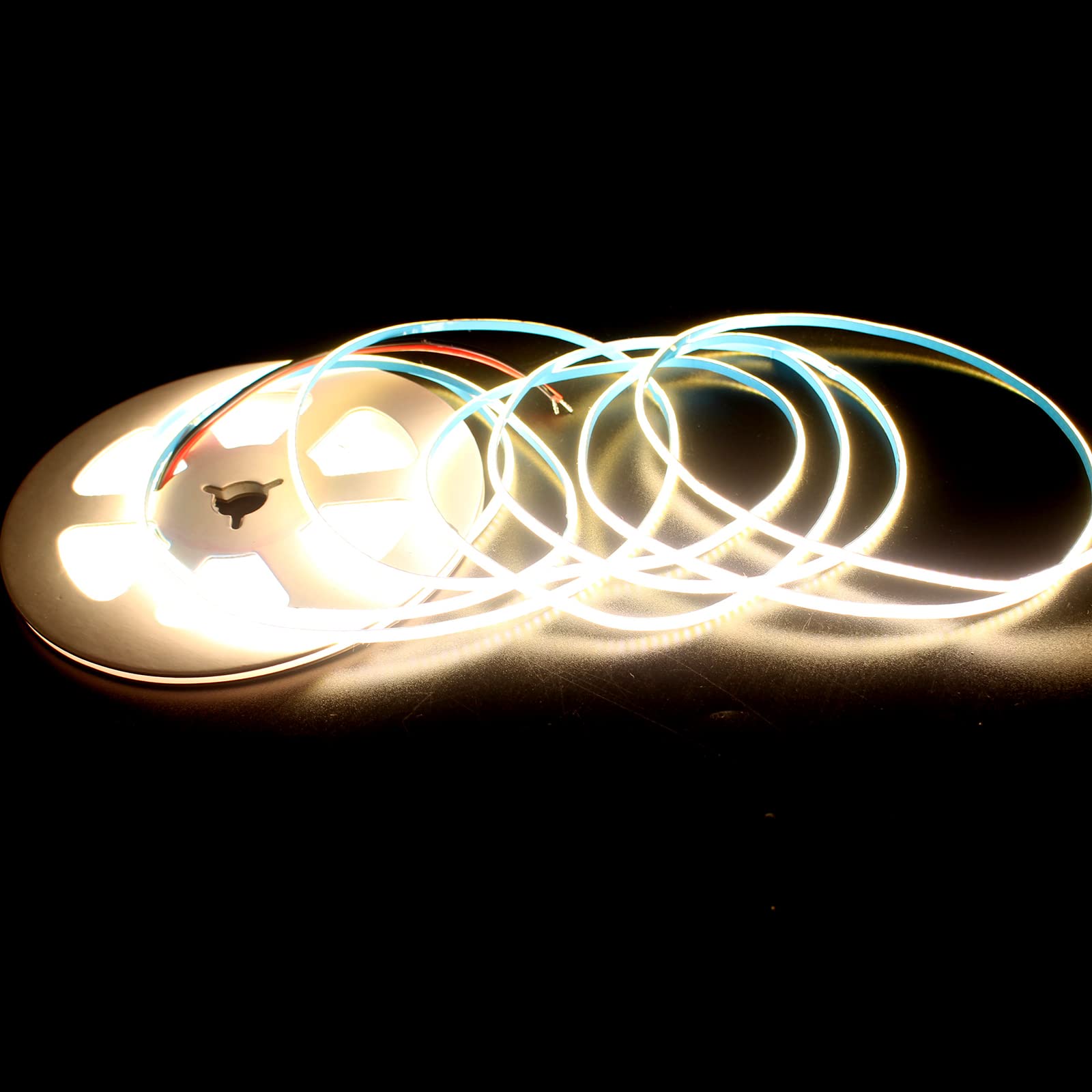 Boarda 3mm COB LED Strip,24V 5M 384LEDs Natural White 4000K FOB COB LED Light Ribbon for Bedroom,Cabinet,Home Indoor Decoration,Kitchen DIY Lighting (3mm Natural White, 24V) — image 1