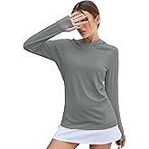 LUYAA Women's UPF 50+ Sun Protection Hoodie Breathable Stretch Hiking Shirts Long Sleeve for Running Outdoor Workout