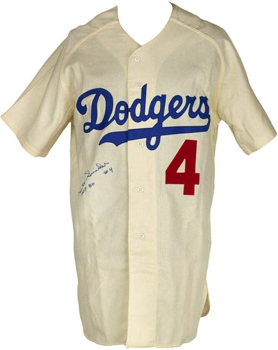 Duke Snider Signed Mitchell&Ness Cooperstown Collection Jersey HOF BAS