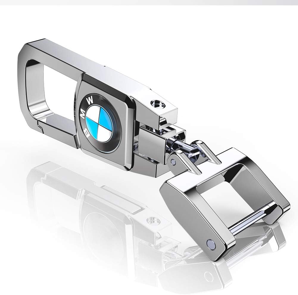 Kaolele Single Car Key Chain for BMW 1 3 5 7 Series F30 F35 320li 316i X1 X3 X4 X5 X6(Silvery)