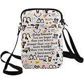G2TUP Luke's Crossbody Bag Lorelai & Rory Fan Gift You Are Braver Stronger Smarter Than You Think Stars Hollow Shoulder Bag