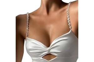 RIYMUSRY 1Pair Luxury Rhinestone Shoulder Strap Jewelry Crystal Chain Underwear Bridal Wedding Dress Bra Accessories Summer Body Jewelry for Women