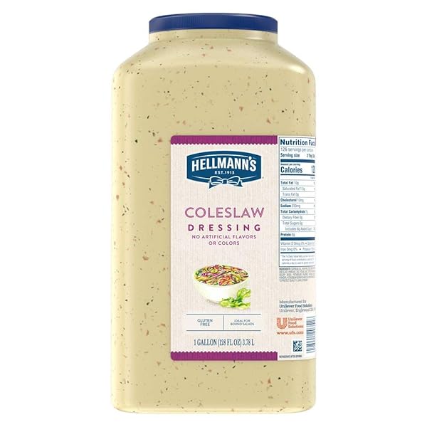 HELLMANN’S COLESLAW SALAD DRESSING JUG GLUTEN FREE, NO...