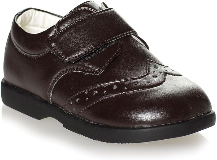 Paisley of London, Boys Brown Shoes, Velcro Shoes, Baby Boys Shoes