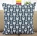 Howarmer Canvas Cotton Cushion Cover, Geometric Pattern, 18 x 18-Inch, Set of 4